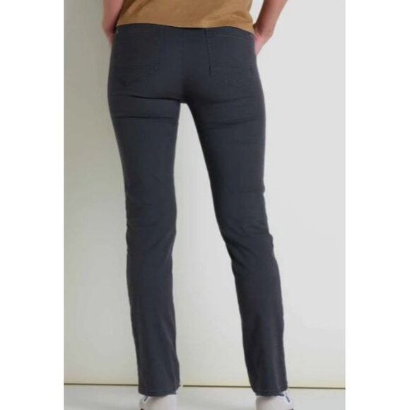 Toad & Co Earthworks Straight Leg Pant Women Size 6 NWT High Waisted Soot - Picture 2 of 16